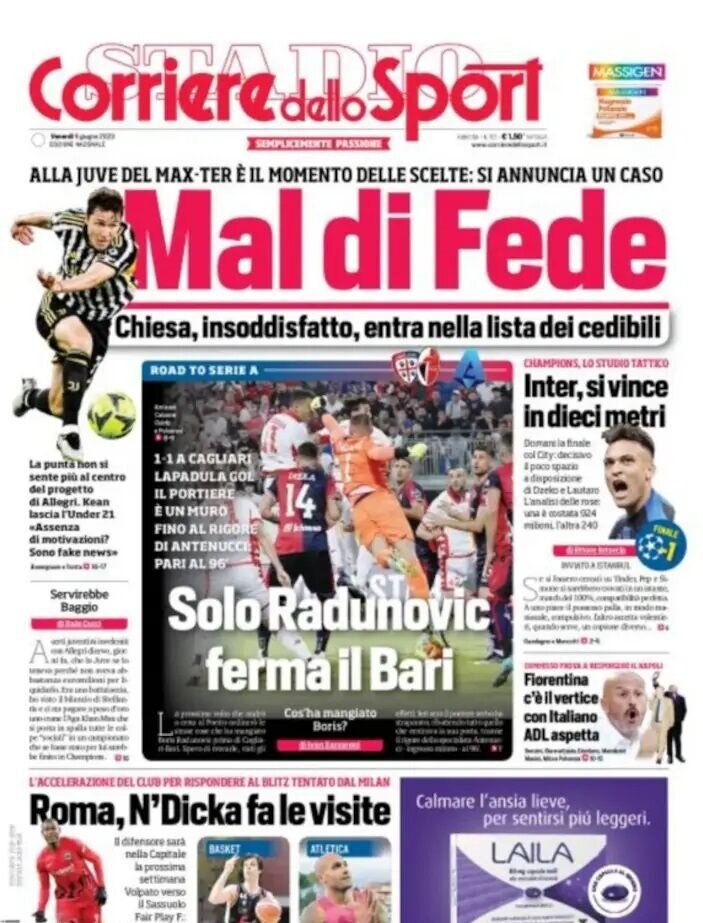 ایمان اینتر به فینال / جدایی کیهزا از یوونتوس