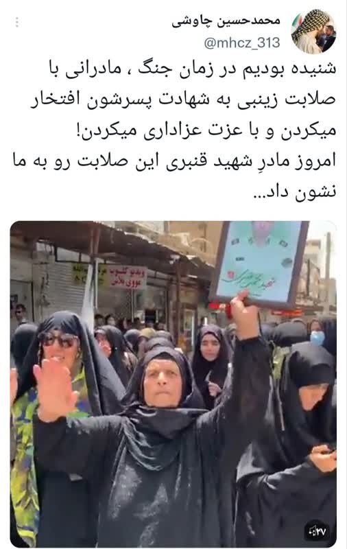 سلام بر غیرت لرها/ مادری که صلابت زینبی را به رخ کشید