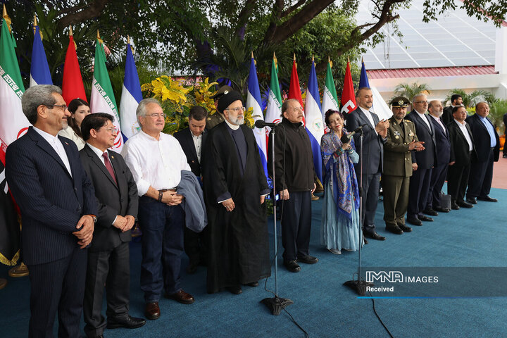 استقبال رسمی رئیس جمهور نیکاراگوئه از رئیس جمهور
