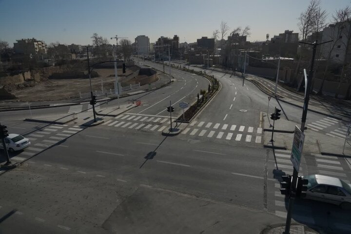 بهسازی خط‌کشی گذرهای عرضی عابر پیاده در سطح شهر قزوین
