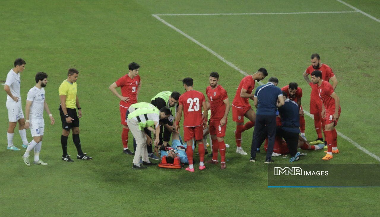 مصدومیت تلخ بیرانوند مقابل ازبکستان و تجدید خاطره جامجهانی! + عکس و فیلم
