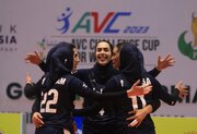 هت‌تریک تیم ملی والیبال زنان ایران در پیروزی