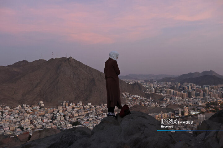 نمایی از شهر مکه از فراز کوه نور