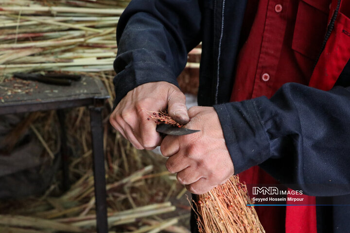 Art of traditional broom making
