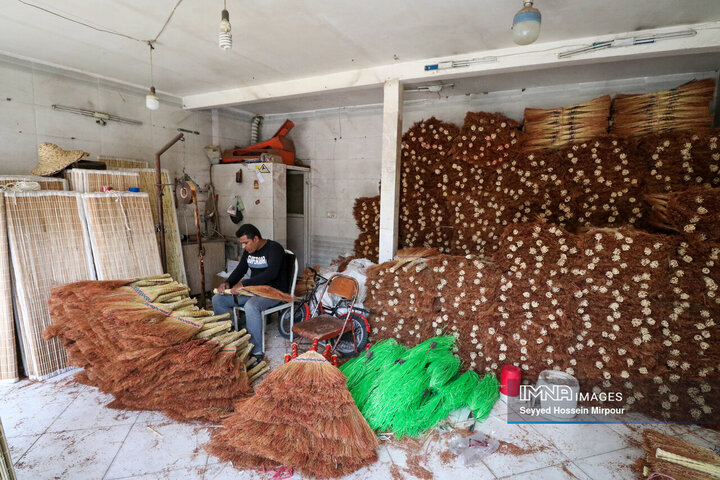 Art of traditional broom making
