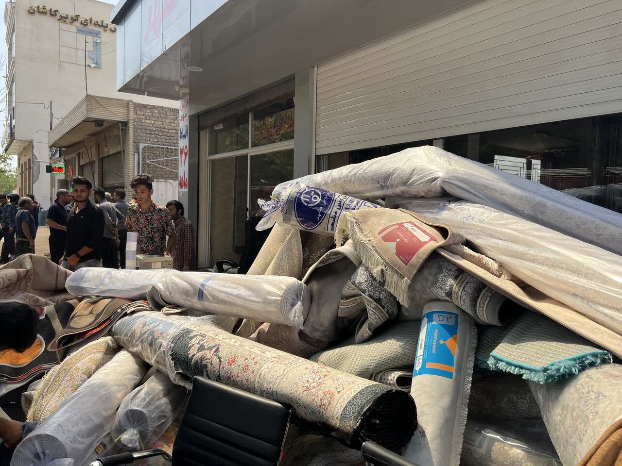 حریق کارگاه چوب در خیابان آتشگاه + عکس