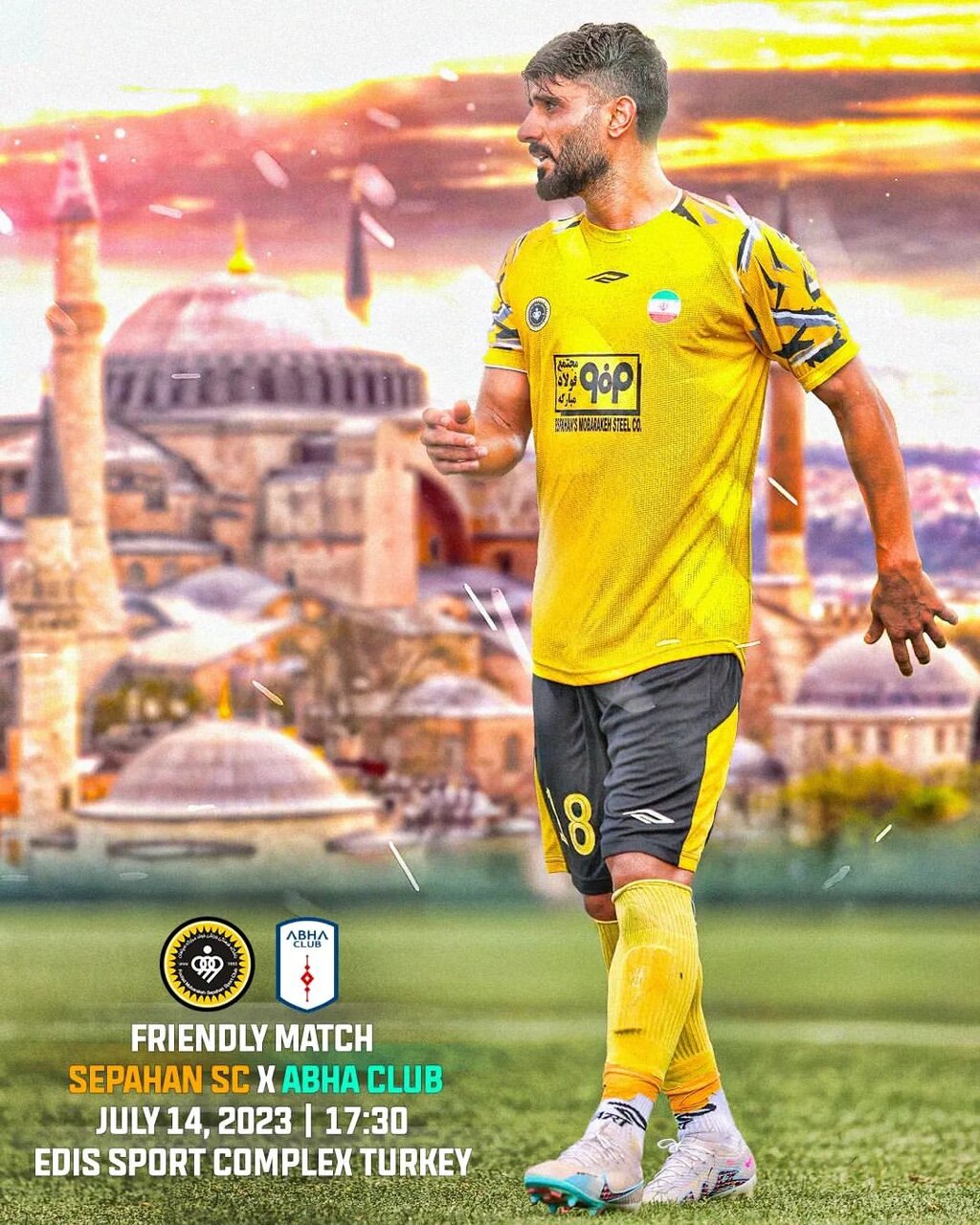 سپاهان در آخرین دیدار دوستانه اردوی ترکیه به مصاف تیم عربستانی میرود+عکس