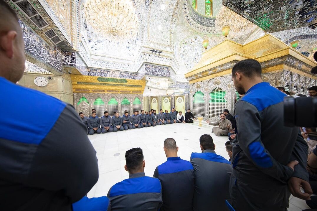 حرم امام حسین(ع) در آستانه محرم شستوشو شد+ تصاویر