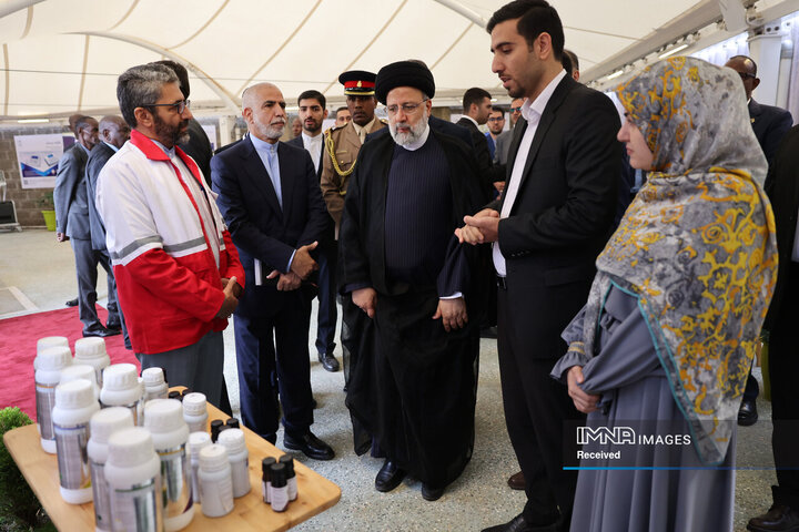 بازدید رئیس جمهور از «خانه نوآوری و فنآوری» ایران در کنیا