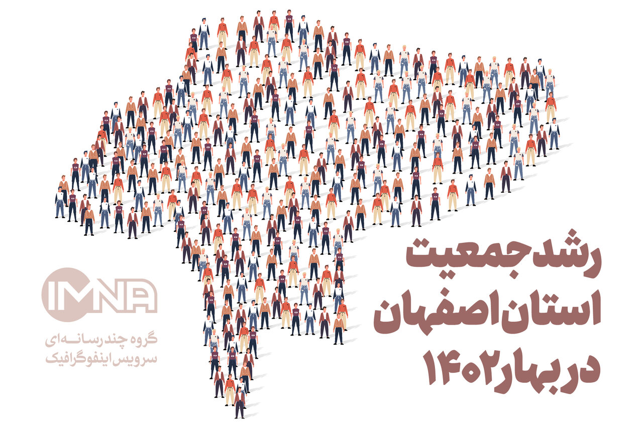 جمعیت استان اصفهان در بهار ۱۴۰۲ + جزئیات