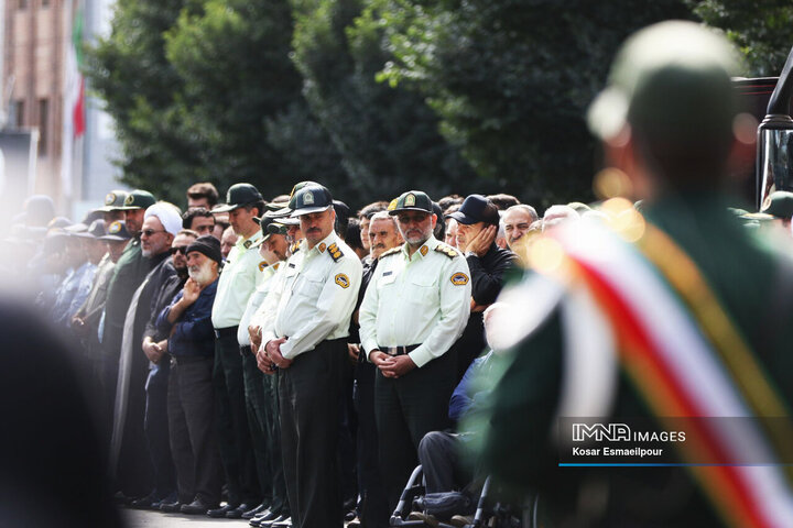 تشییع شهید مدافع امنیت در تبریز