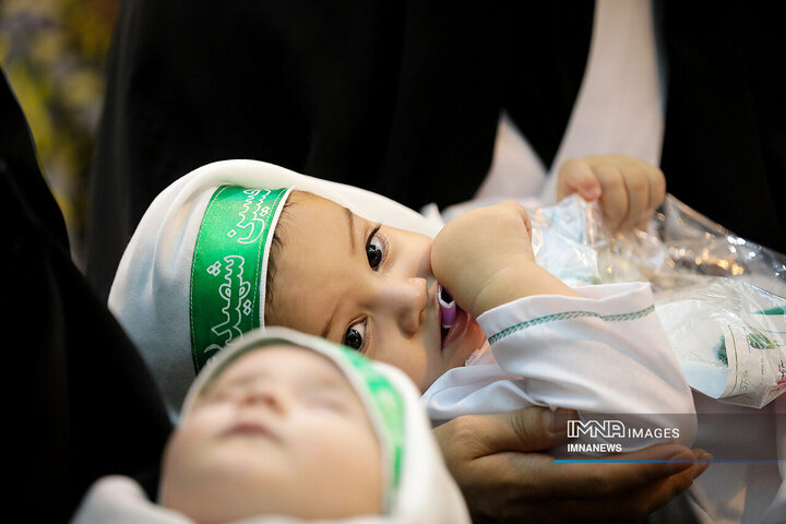 Hosseini infants iconic ceremony held worldwide