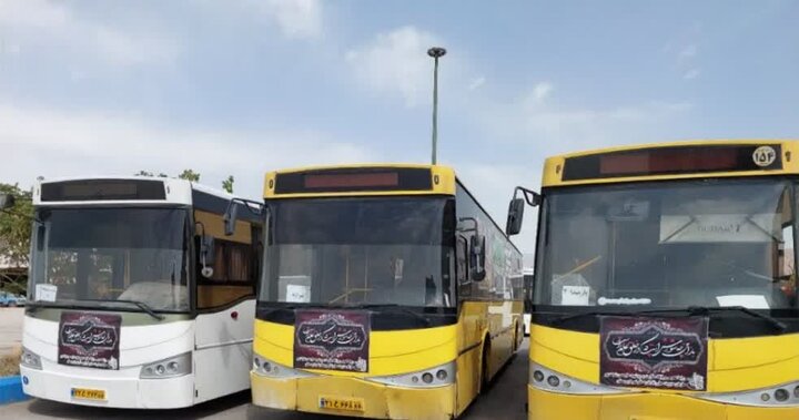اتوبوس‌های درون‌‎شهری سمنان‌ حسینیه سیار شد