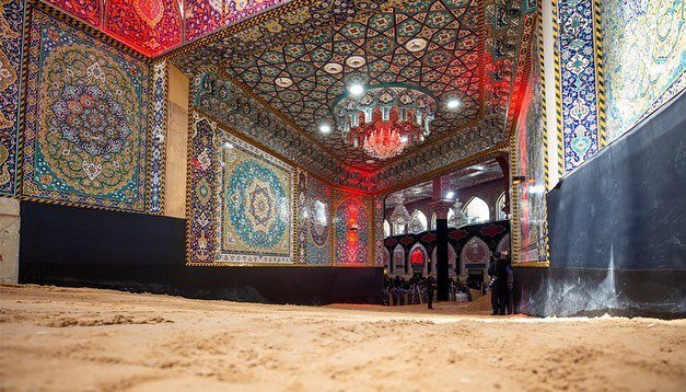 حرم امام حسین (ع) برای حضور دسته عزاداری طویریج آماده شد+ تصاویر و فیلم