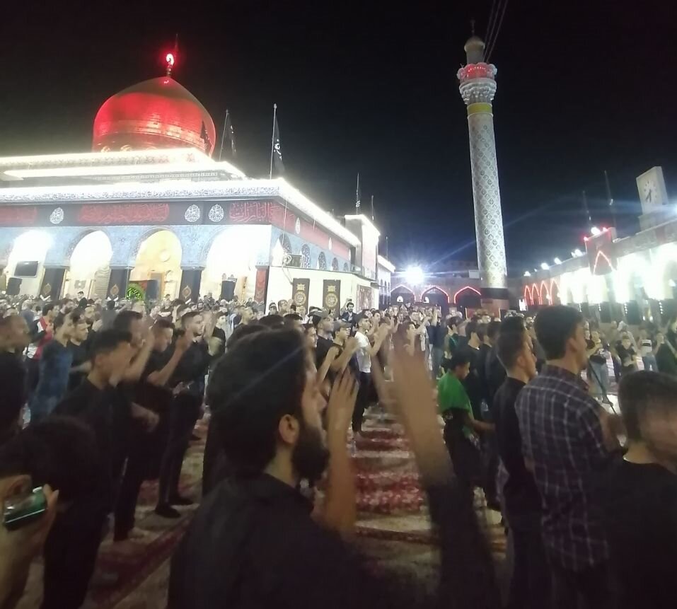 حرم امالمصائب(س) میزبان عزاداران سیدالشهدا(ع) شد