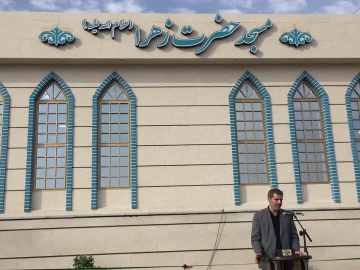 افتتاح مسجد حضرت زهرا (س) در بزرگراه کاشان-اصفهان