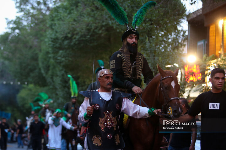 کاروان نمادین ورود امام حسین(ع) به کربلا در مبارکه