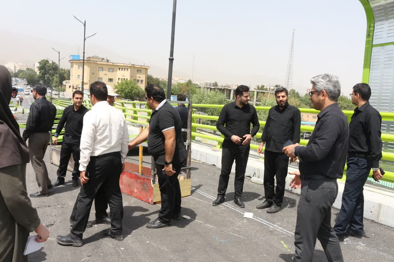 تقاطع غیرهمسطح شهید همدانی تست بارگذاری میشود