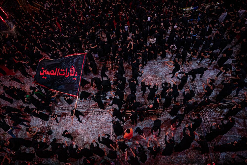 برپایی دستههای عزاداری امام حسین(ع) در کربلا+ تصاویر و فیلم