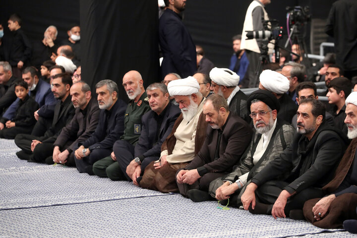 مراسم عزاداری شب تاسوعای حسینی در محضر رهبر معظم انقلاب