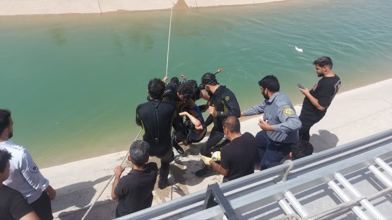 فوت و مصدوم شدن ۳ تبعه افغان در پی غرقشدگی در کانال آب + عکس