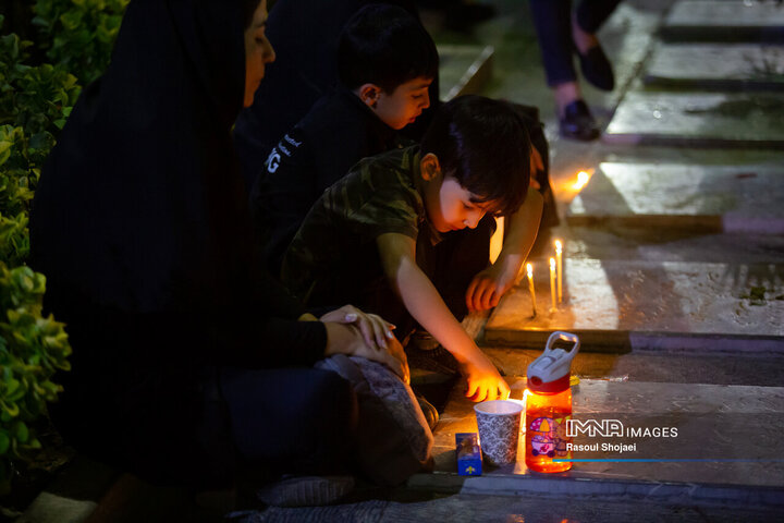 شام غریبان در گلستان شهدای اصفهان