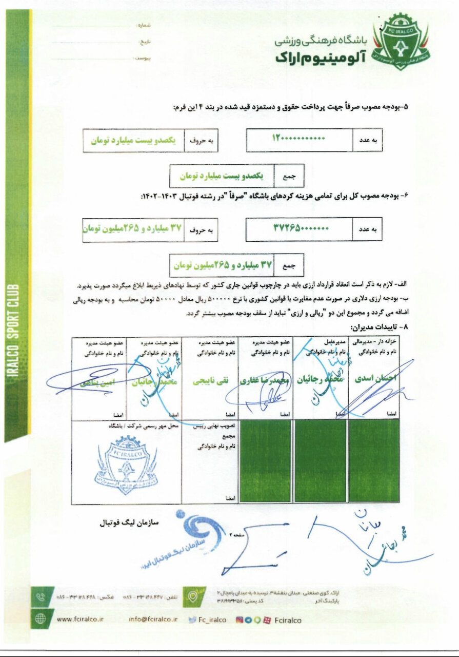 آلومینیوم اراک سقف بودجه خود را اعلام کرد + عکس