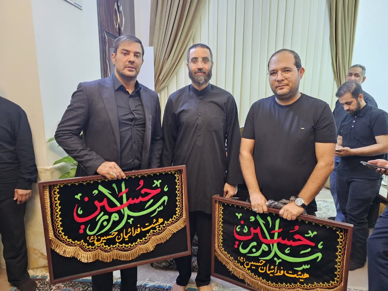 حضور ربیعی و نکیسا در مراسم مداح معروف اصفهانی+عکس