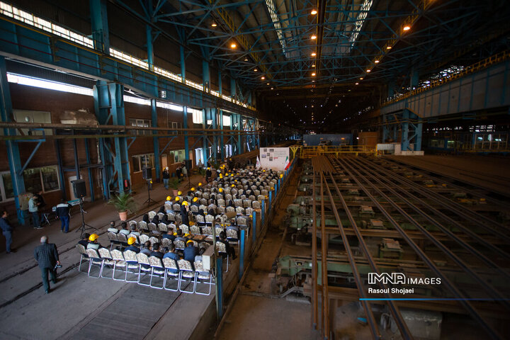 آیین رونمائی از تولید انحصاری آرک TH29 در کارخانه ذوب‌آهن اصفهان