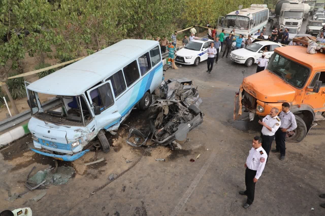 جزئیات تکمیلی از تصادف مرگبار در بزرگراه پیامبر اعظم (ص) مشهد + عکس