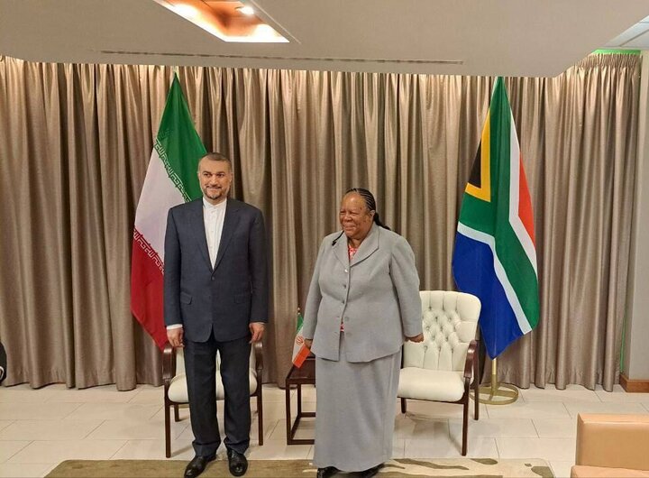 وزرای‌ خارجه ایران و آفریقای جنوبی دیدار کردند