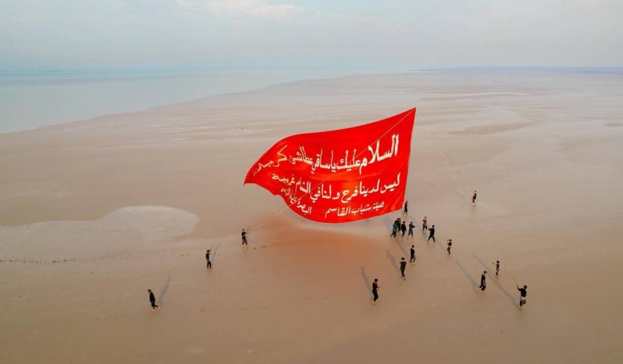 عزاداری متفاوت در آبهای جنوب عراق+ تصاویر و فیلم