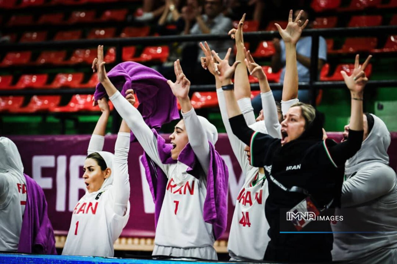 صعود تاریخی تیم ملی بسکتبال بانوان ایران به نیمه‌نهایی کاپ‌آسیا