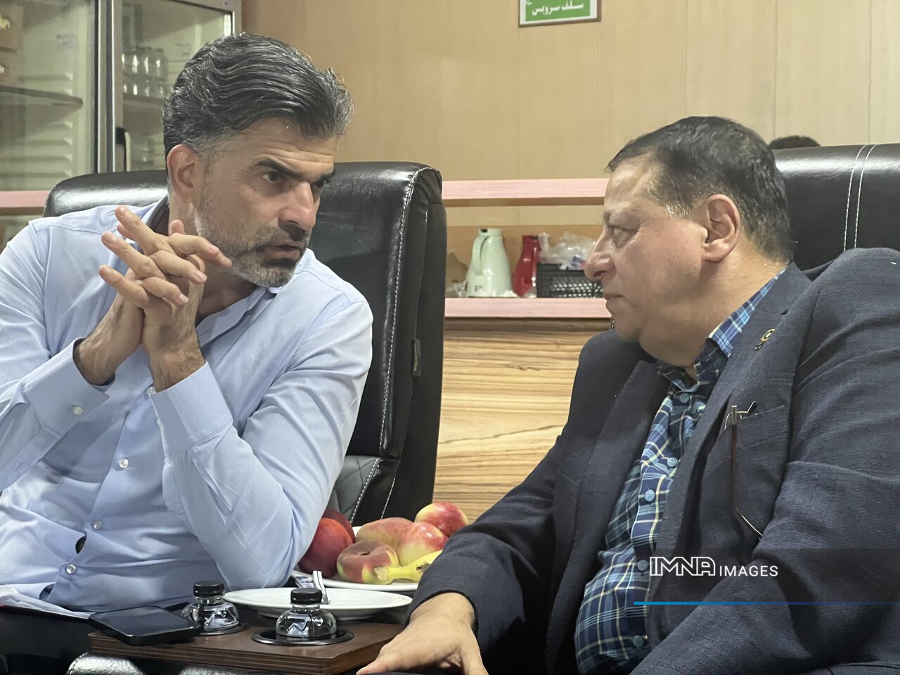 رحمان رضایی میهمان ویژه دربی اصفهان +عکس