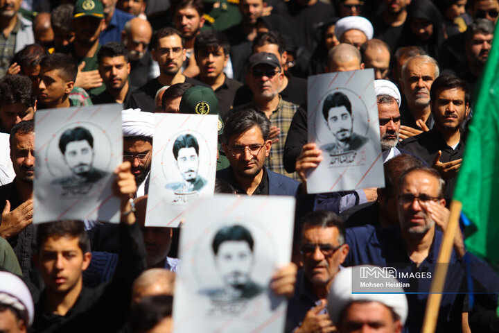 مراسم تشییع شهید محمدرضا احمدی