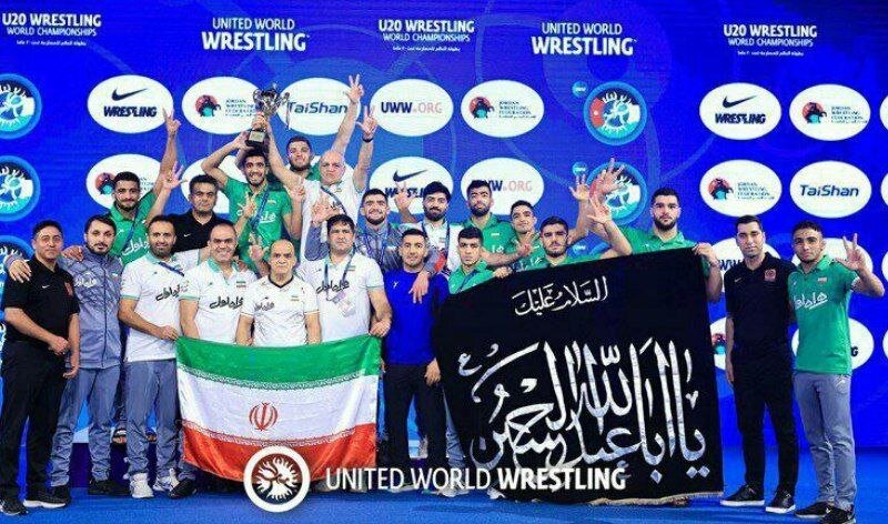 قهرمانی تیم ملی کشتی آزاد جوانان ایران در مسابقات جهانی