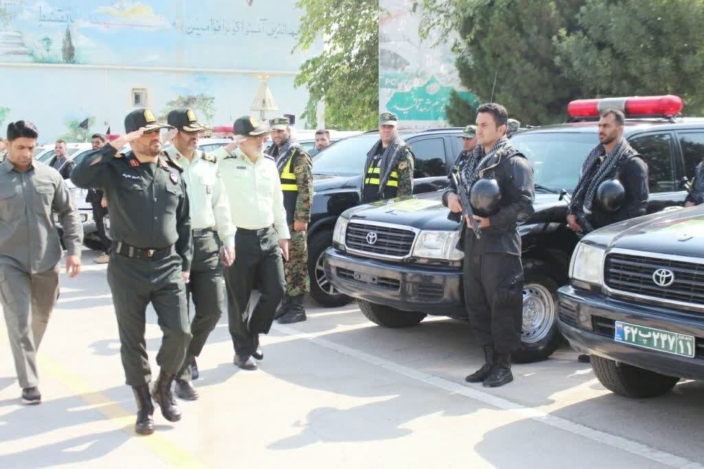 آغاز رسمی ماموریت تامین نظم و امنیت همایش بزرگ اربعین در کرمانشاه