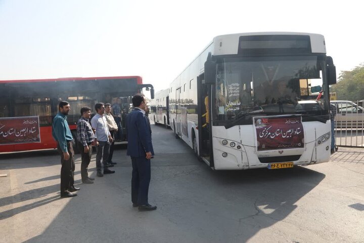 اعزام ۴ دستگاه اتوبوس صفر کیلومتر از سمنان به مرز مهران