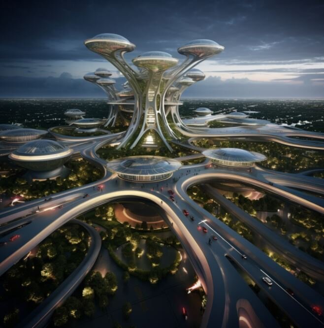 رونمایی از تصاویر فرودگاههای آینده آمریکا با هوش مصنوعی