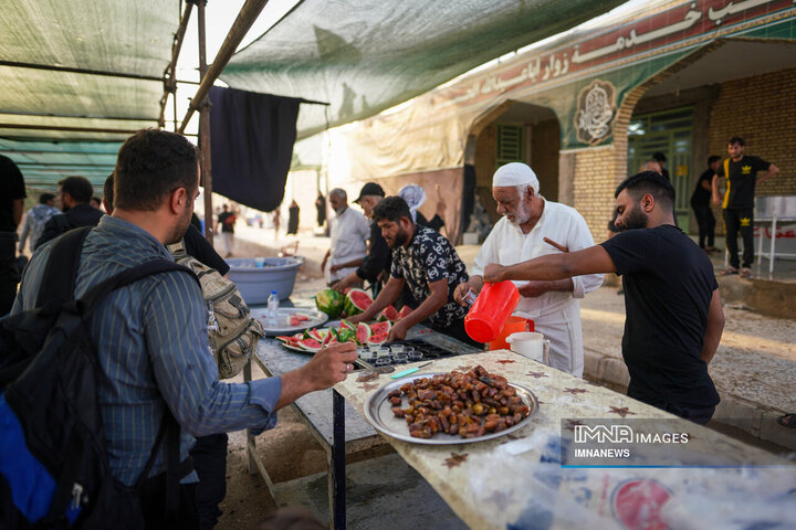 حال و هوای چذابه در ایام اربعین