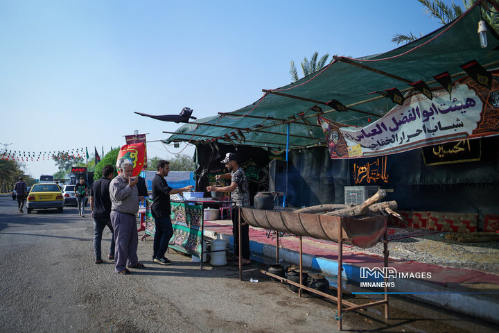 حال و هوای چذابه در ایام اربعین