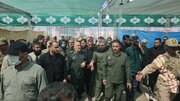 بازدید فرمانده کل سپاه پاسداران از مرز چذابه