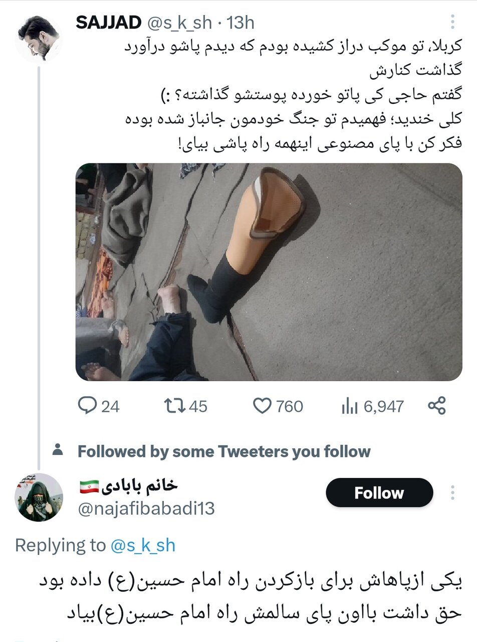 جلوه عاشقی از نگاه فضای مجازی / از موکب چینیها تا پزشک تبریزی که کفاش زوار اربعین شد