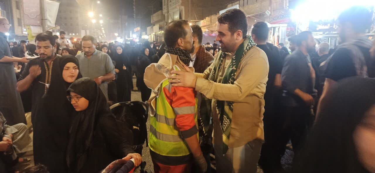 بازدید اعضای شورای شهر اصفهان از ستاد اربعین شهرداری در کربلا و چذابه