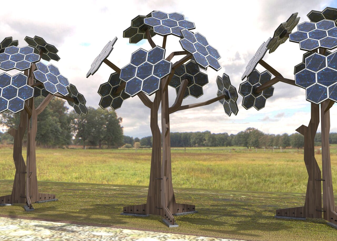 درختان خورشیدی بریتانیا، شارژر خودروهای برقی می‌شود