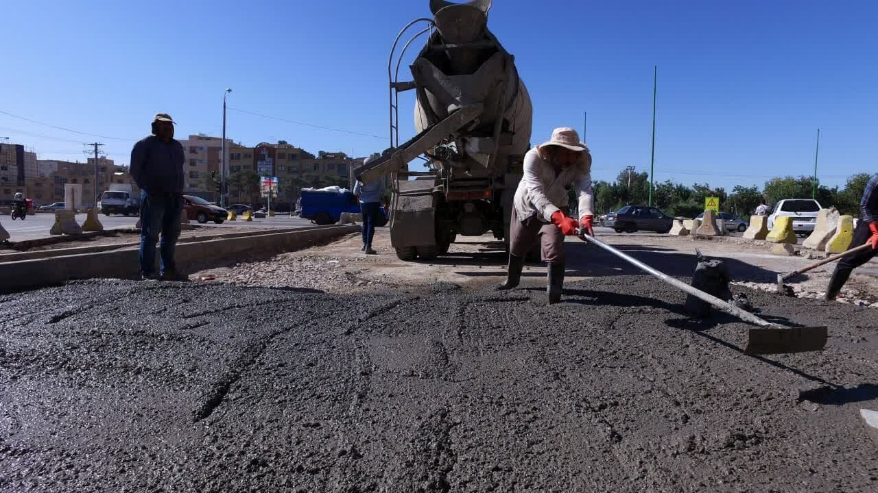 پیشرفت ۴۵ درصدی اصلاح هندسی تقاطع خیابان بهارستان به میدان علیخانی