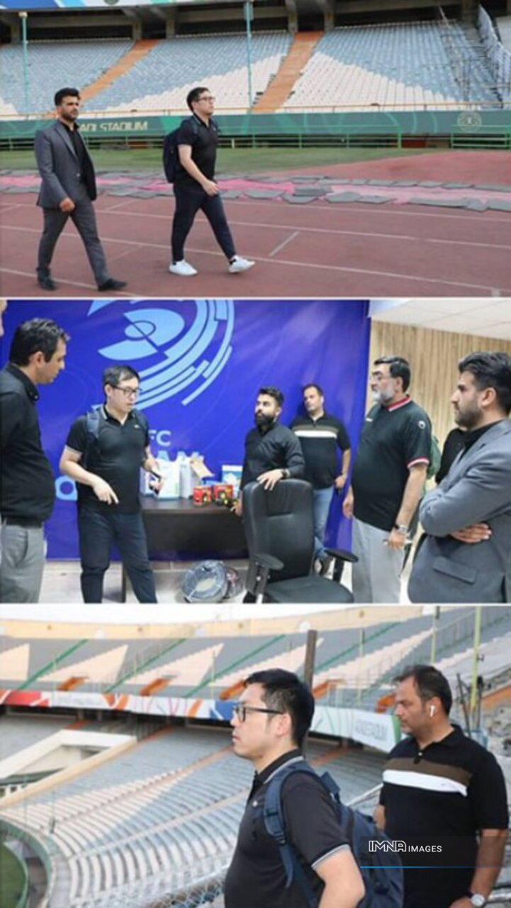 نماینده AFC به ورزشگاه آزادی رفت/ مخالفت پرسپولیس و نساجی با پوشاندن سکوهای مخروبه