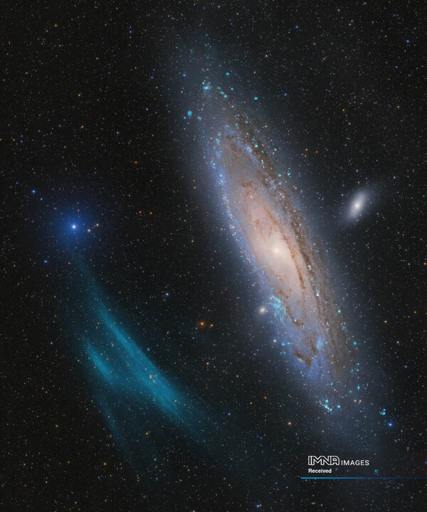 یک قوس پلاسما عظیم در کنار کهکشان آندرومدا