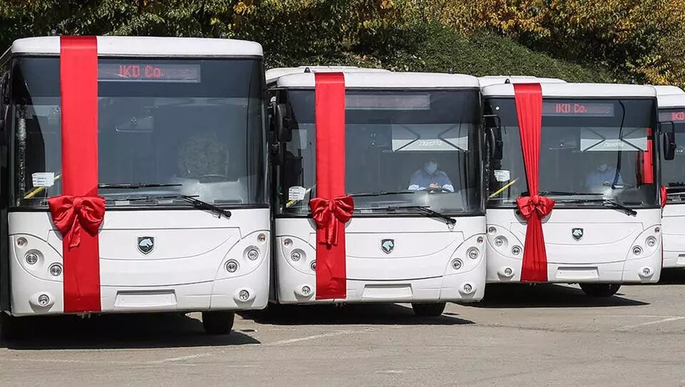 خرید ۹ دستگاه اتوبوس درون شهری جدید توسط شهرداری صدرا