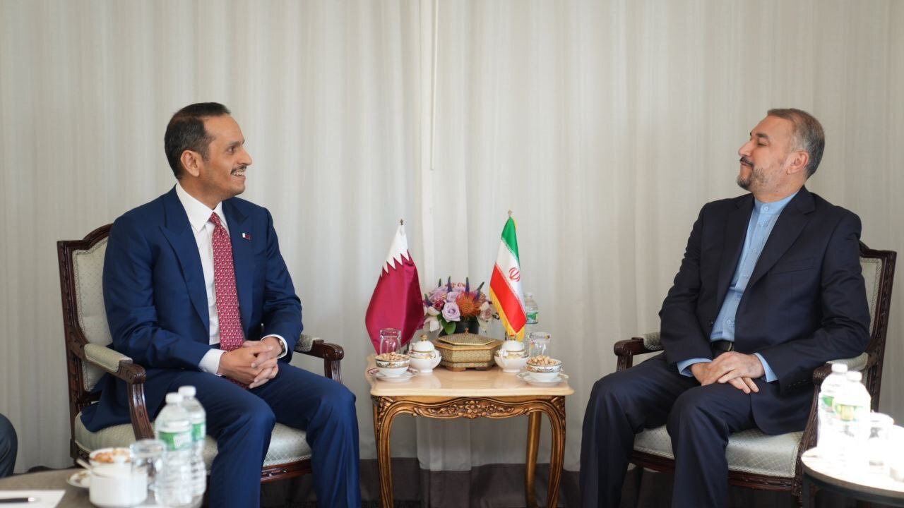 دیدار وزرای خارجه ایران و قطر در نیویورک